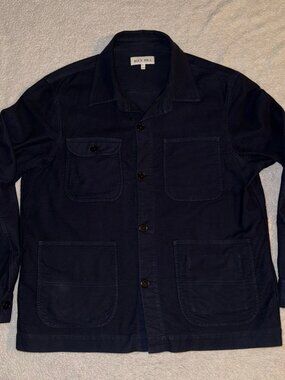 Alex Mill Work Jacket In Chamois - Navy - Large
